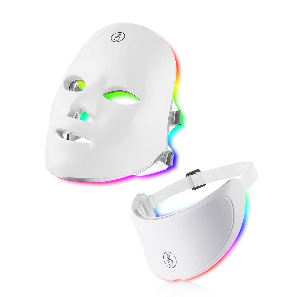 LED Face & Neck Photon Therapy Mask – 7-Color Skin Care Massager